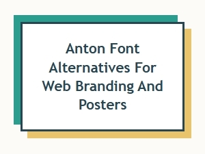 Bold Condensed Font Alternatives to Anton for Posters