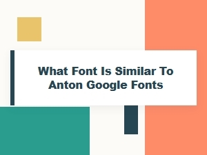 Fonts Similar to Anton on Google Fonts